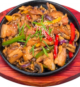 Свинина с грибами